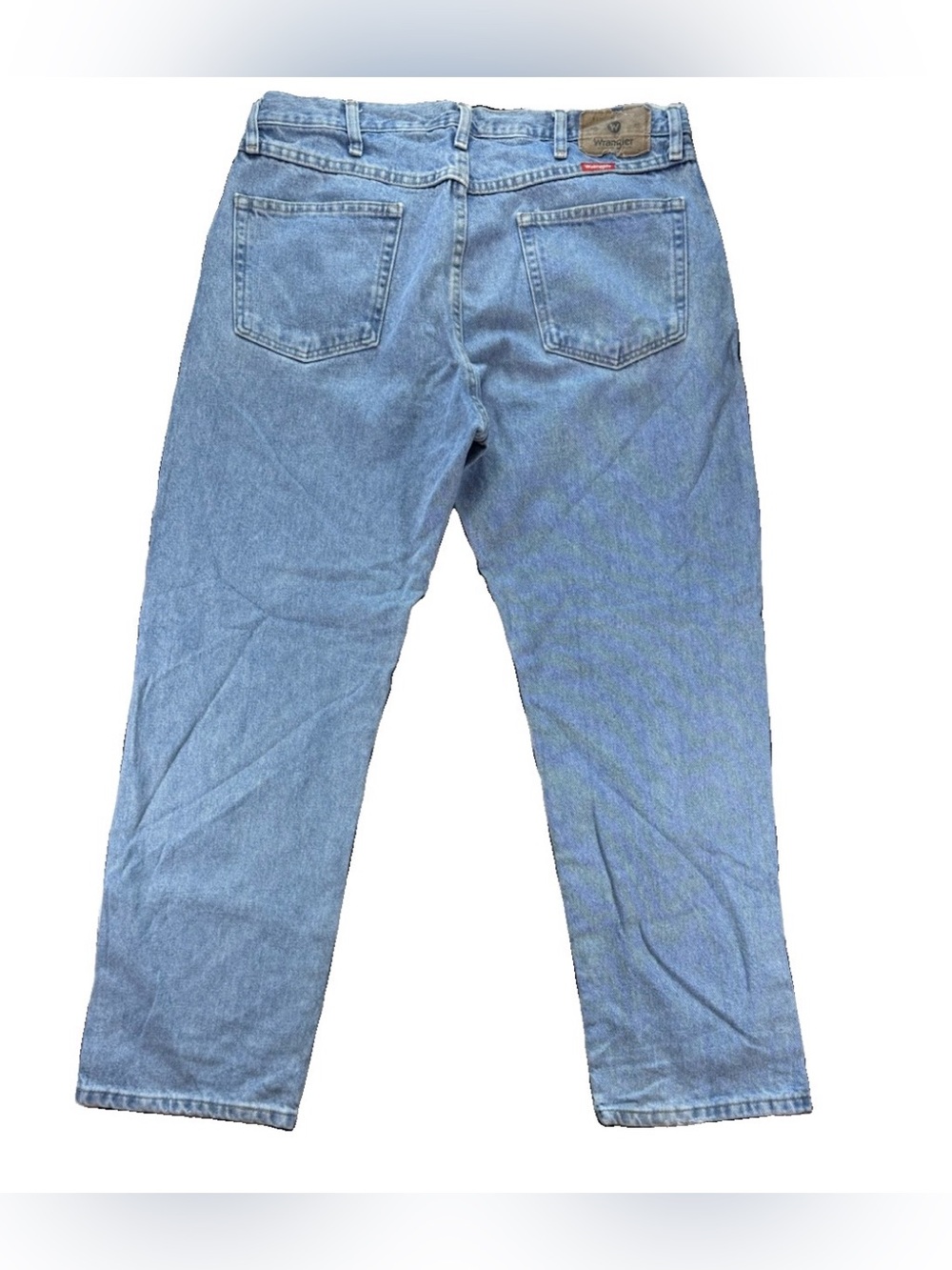 Wrangler Regular Fit Jeans Men's 36x29 Light Wash Denim Blue Western Workwear